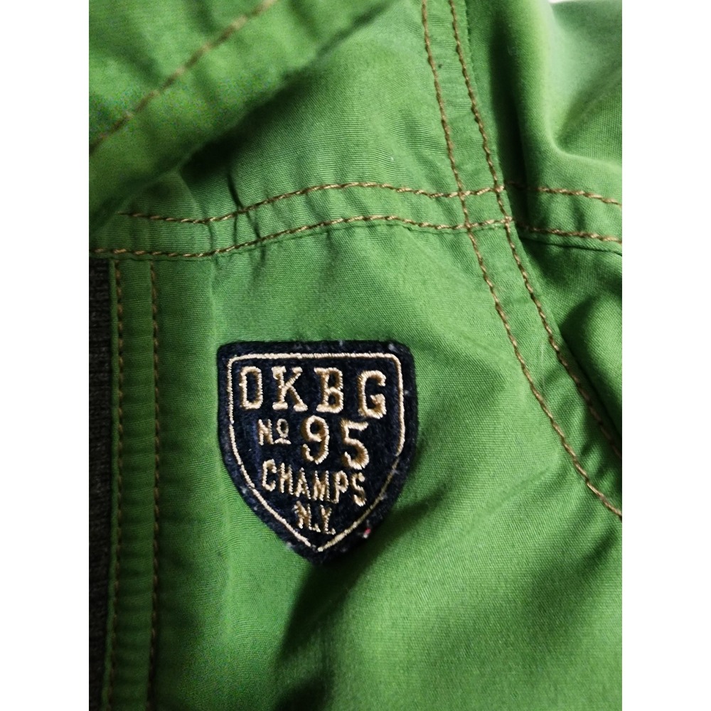 OshKosh Bgosh Boys Green Sherpa Lined Hooded Winter Puffer Parka Jacket 3T - Picture 8 of 8
